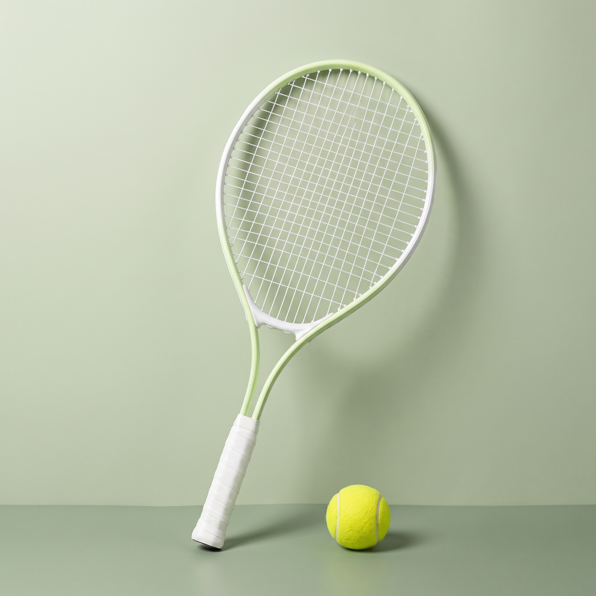 Glow-in-the-dark tennis racket in Green