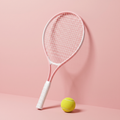 Glow-in-the-dark tennis racket in Pink