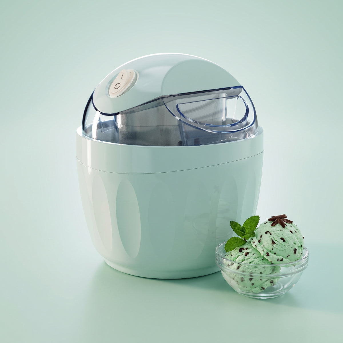 Mini ice cream maker in Mint