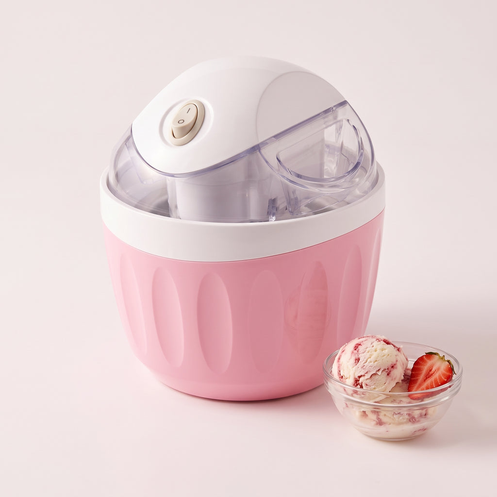 Mini ice cream maker in Pink & White